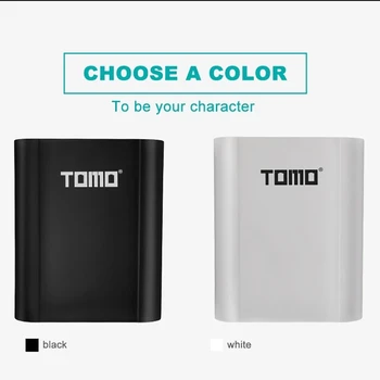 

TOMO S4 18650 Li-Ion Battery Charger 3 Input Case 5V 2A Output Power Bank External USB Charger with ligent LCD Display for