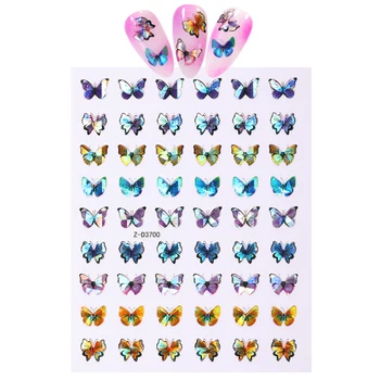 

Summer Butterfly Series Theme 3D Nail Sticker Nail Art Transfer Beautiful Decals Stickers Slide Colorful Nail Art Decoration