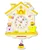 Cartoon 12 Inch Melody Twin Stars Nixie Silent Swing Wall Hanging Quartz Clocks for Girls Children Room Decoration Accessories 11