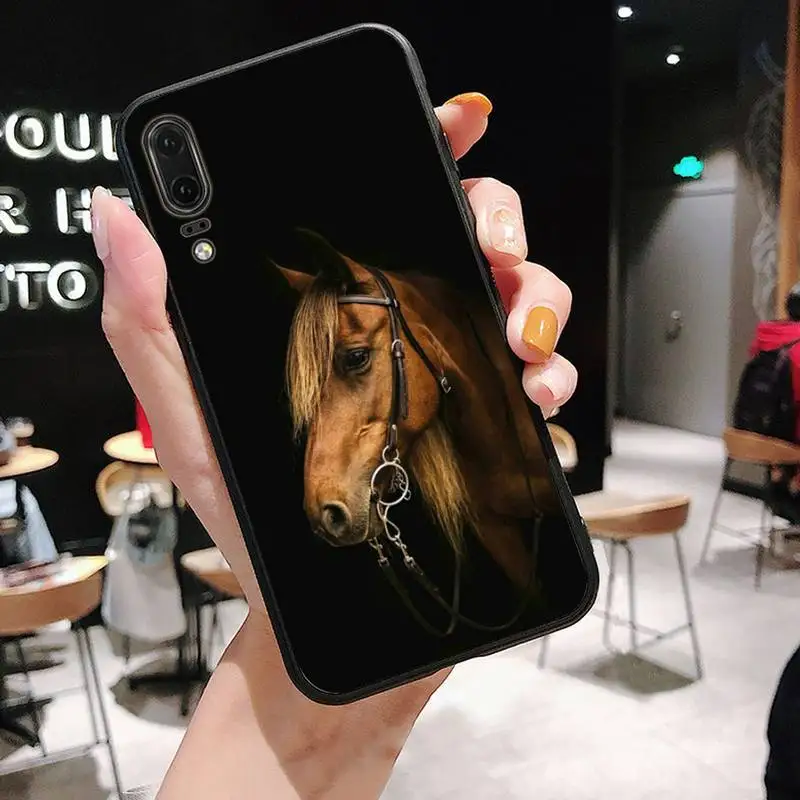 huawei waterproof phone case Horse animal painting pattern Luxury Phone Cover For Huawei P9 P10 P20 P30 Pro Lite smart Mate 10 Lite 20 Y5 Y6 Y7 2018 2019 huawei pu case Cases For Huawei