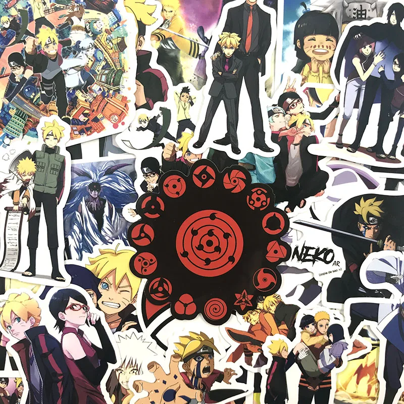 50 шт./упак. BORUTO NARUTO наклейки для багажа ноутбука холодильника мотоцикла