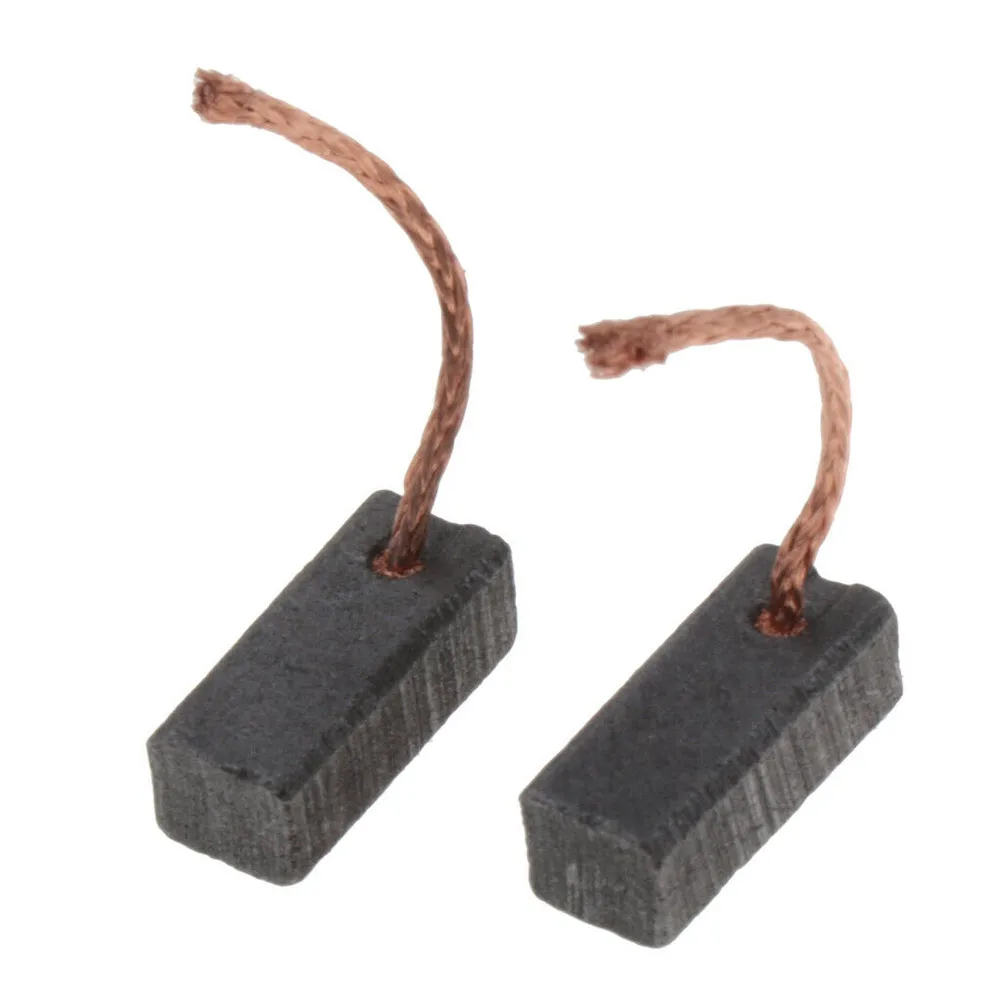 2pcs 7x8x19mm Carbon Brush Motor Carbon Brushes Kit For Electric Angle Grinder Part Power Tool Replacement Accessories Black