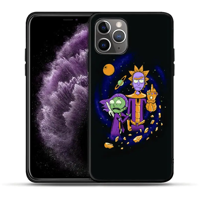 Забавный мультфильм комикс Рик и Морти Мягкий силиконовый чехол для телефона iPhone 11 Pro XS Max X XR 5s SE 6 6s 7 8 для корпуса Etui - Цвет: H1370