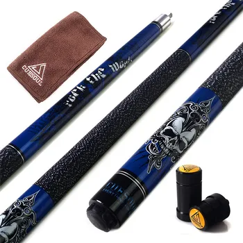

57 inch 21oz Billiard Cue with Imported Canada Maple Shaft Stainless Steel Joint Butt Leather Wrap Stick Billiard Pool Cue