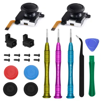 

3D Analog Joycon Joystick Thumb Sticks For joy con switch Controller Sensor Module Repair Tool nintend switch joy con joycon lit