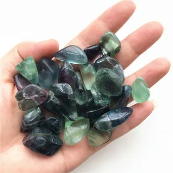 

100g 10-30mm Natural Fluorite Quartz Crystal Stone Rock Polished Gravel Specimen Decoration Natural Quartz Crystals