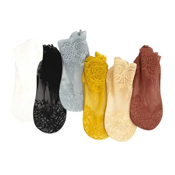 

Wholesale Socks Ultra-thin High quality Elastic Transparent Crystal Socks short socks Mesh Women Socks