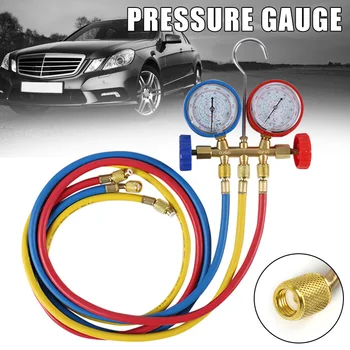 

Coolant Pressures Gauge Household Car Air Conditioning Refrigerants Manifold Gauges S7 #5