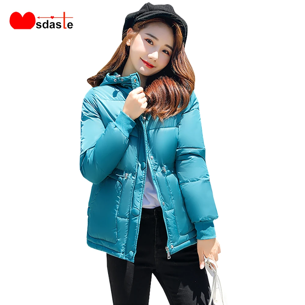 

Women Parkas Hooded Zipper Single Breasted Coat Thick Korean Fashion Autumn Winter Jacket Warm Womens Coats Plus Size Overcoat