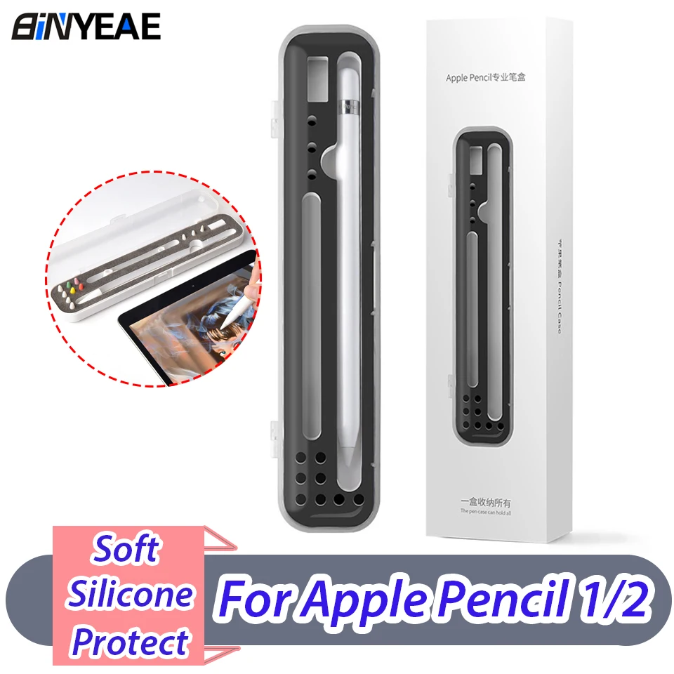Чехол для карандашей Apple Pencil 1 2 пластиковый портативный жесткий чехол хранения
