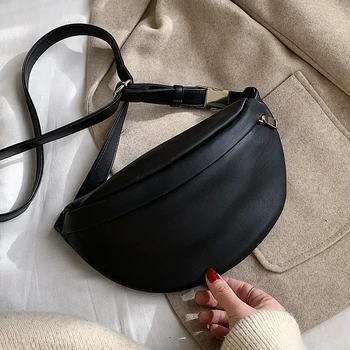 

Fashion Women Shoulder Bag Retro Chest Bags Vintage Waist Bags PU Leather Bag