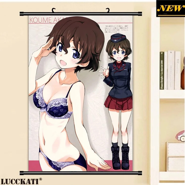 12akaboshi_koume bra cleavage girls_und_panzer itsumi_erika kurashima_tomoyasu pantsu uniform_副本 (2)