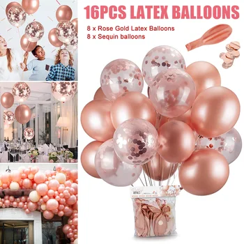 

16 Pcs Latex Balloons Easy Quick Fill Splash Fun Thicken for Kids Adults Party Pool BV789