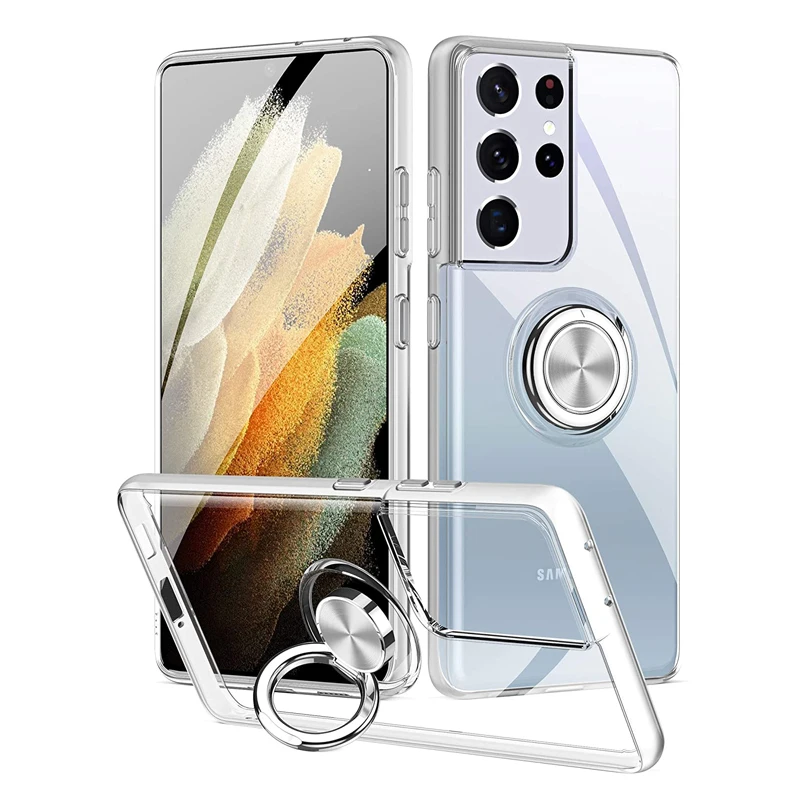 Роскошный прозрачный чехол для Samsung Galaxy S21 S20 Plus Note 20 Ultra S 9 8 S10 S9 противоударный