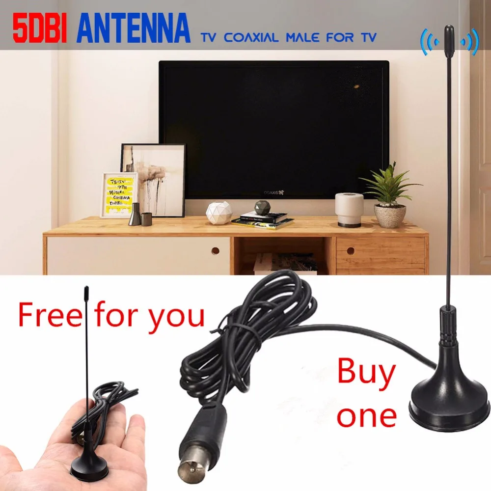 AH-LINK Smart Antenna Tv Digital Indoor HDTV Antennas Freeview Air Booster for DVB-T Antenna TV HD DVB-T2 Radio VHF HF TV Aerial