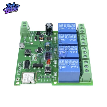 

DC 5V 4 Channel 10A Relay WiFi Wireless Delay Relay Switch APP Remote Control for Smart Home for Android for iOS 4Way Module