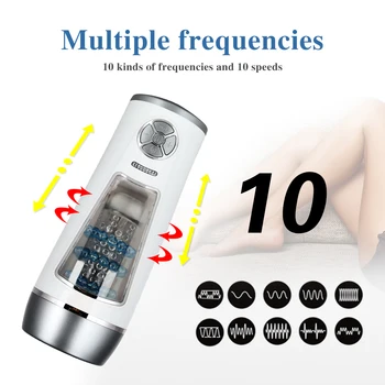 Automatic Piston Telescopic Rotation Masturbator for Men Dildo Vibrator Oral Blowjob Sucking Vaginal Sex Machine Adult Sex Toys 2