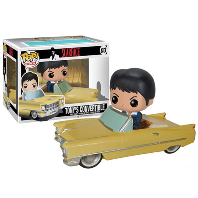 

New Funko pop Scarface Tony's Convertible Vinyl toys #03 Action Figures Collection Model dolls children birthday gifts with box