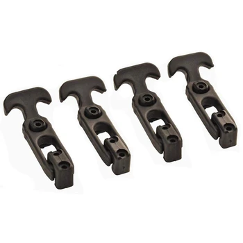 

4 Packs T-handle Rubber Flexible Draw Latches fit for toolbox /cooler/Golf Cart/farm machinery - Black