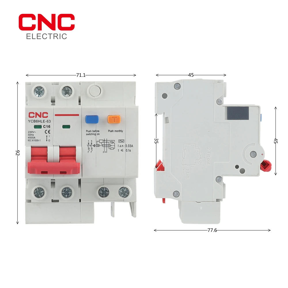 CNC Main Switch Residual Current Circuit Breaker with Over Current Protection circuit breaker