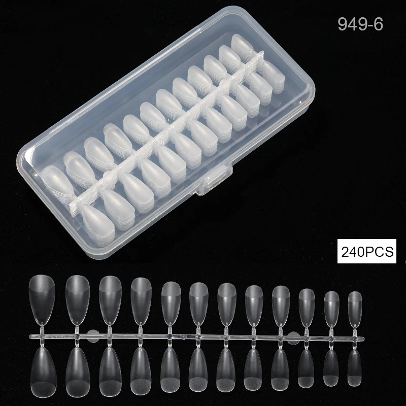 HNUIX 240pcs Long Coffin False Nails Ballerina Nail Tips Full Cover Acrylic Clear Nails Natural False Nails For Gel Nails tool HNUIX 240pcs Long Coffin False Nails Ballerina Nail Tips Full Cover Acrylic Clear Nails Natural False Nails For Gel Nails tool