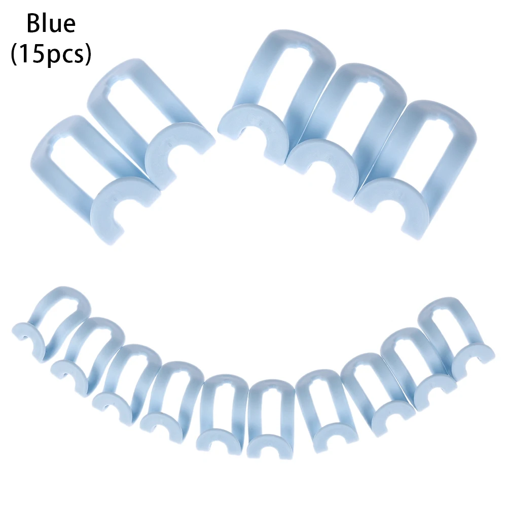 5/15 шт креативный мини-вешалка для одежды Пластик домашняя удобная застёжка с объёмным рисунком из мультиков стеллаж для хранения держатель крюка DIY бытовой Органайзер - Цвет: Blue(15pcs)
