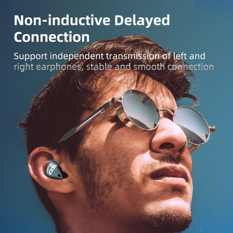 CCA CX4 Hybrid Technology Driver True Bluetooth 5.0 Earphone Wireless Earbuds Headset Noise Cancelling Touch Control for C10 PRO