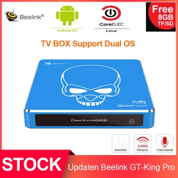 

Beelink GT-King Pro Android 9.0/CoreELEC Linux Dual Operating System HiFi Lossless Sound 4K BT4.1 Voice Remote Control TV Box