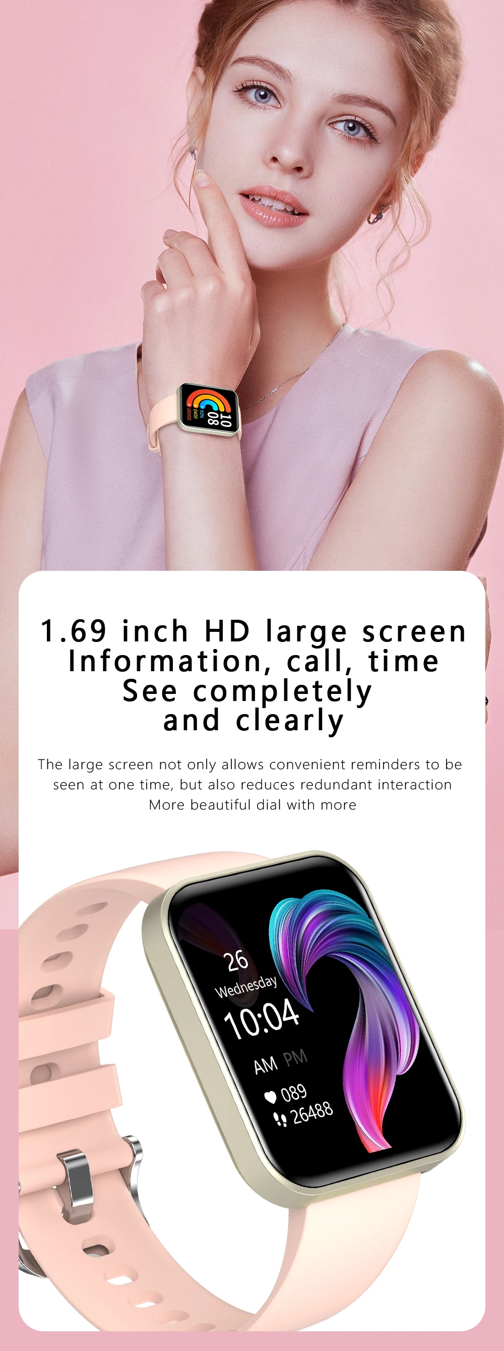 E21 Bluetooth Smart Watch Men Women Blood Pressure Heart Rate Monitor Sport Smartwatch Fitness Tracker PK Xiaomi Redmi Watch 2