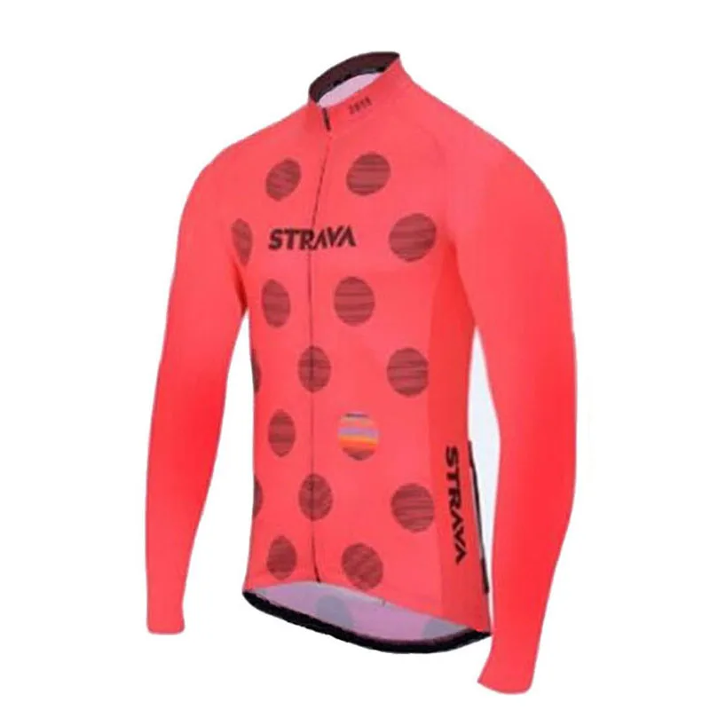 Pro team Strava весна осень для мужчин с длинным рукавом дышащий Велоспорт Джерси Рубашки MTB Горный Ropa Ciclismo велосипед Топы Одежда
