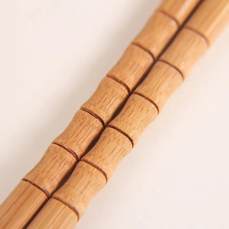 New Handmade Natural Bamboo Wood Chopsticks Healthy Chinese Carbonization Chop Sticks Reusable Hashi Sushi Food Stick Tableware