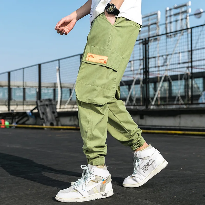 Мужские шаровары с принтом букв повседневные тренировочные штаны в стиле хип хоп