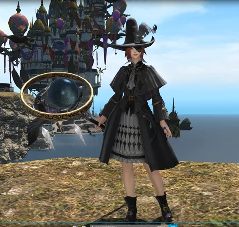 Custom made/size FF14 80 level Black magician Cosplay Costume Halloween costumes | Тематическая одежда и униформа