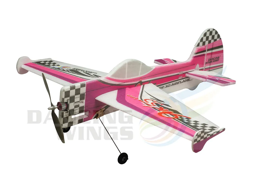 Planeur RC 2.4G 3CH avec gyroscope, noir/blanc, 46cm