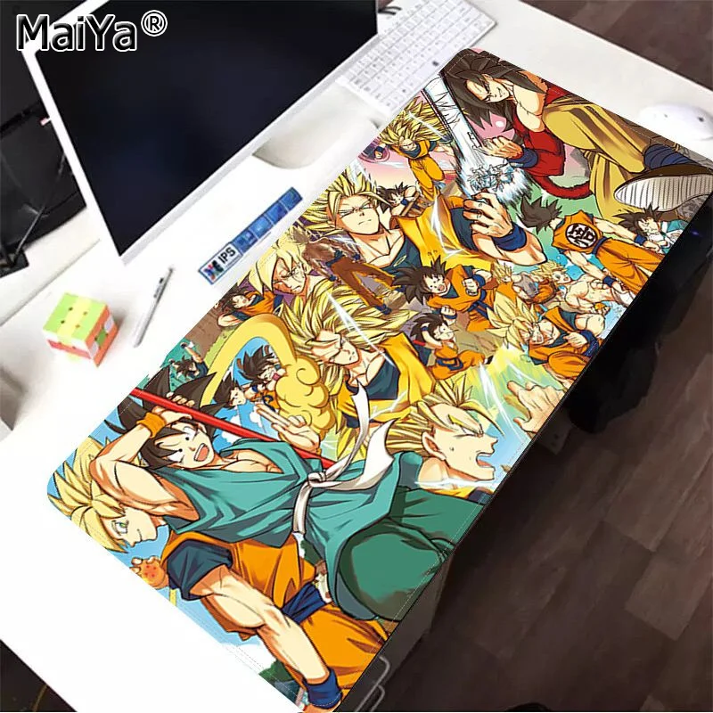 Lock Edge 40X90cm Maiya Cool New Dragon Ball Z индивидуальные коврики для мышки ноутбук коврик для мышки в стиле аниме большой коврик для мыши клавиатуры коврик - Цвет: Lock Edge 40X90cm