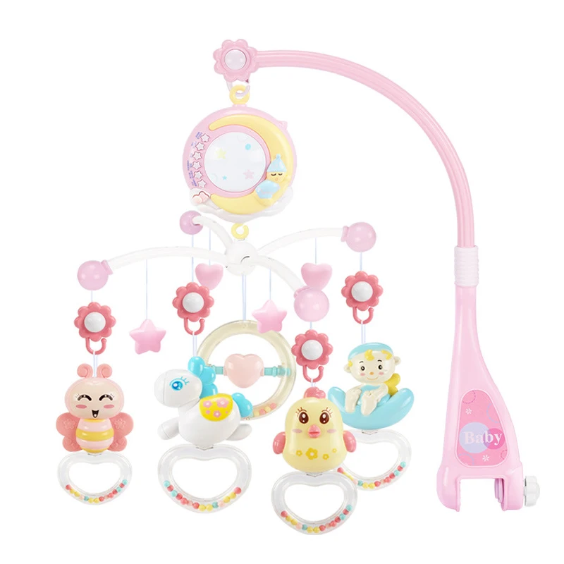 

Baby Rattles Crib Mobiles Toy Holder Rotating Crib Mobile Bed Musical Box Projection 0-12 Months Newborn Infant Baby Boy Toys -