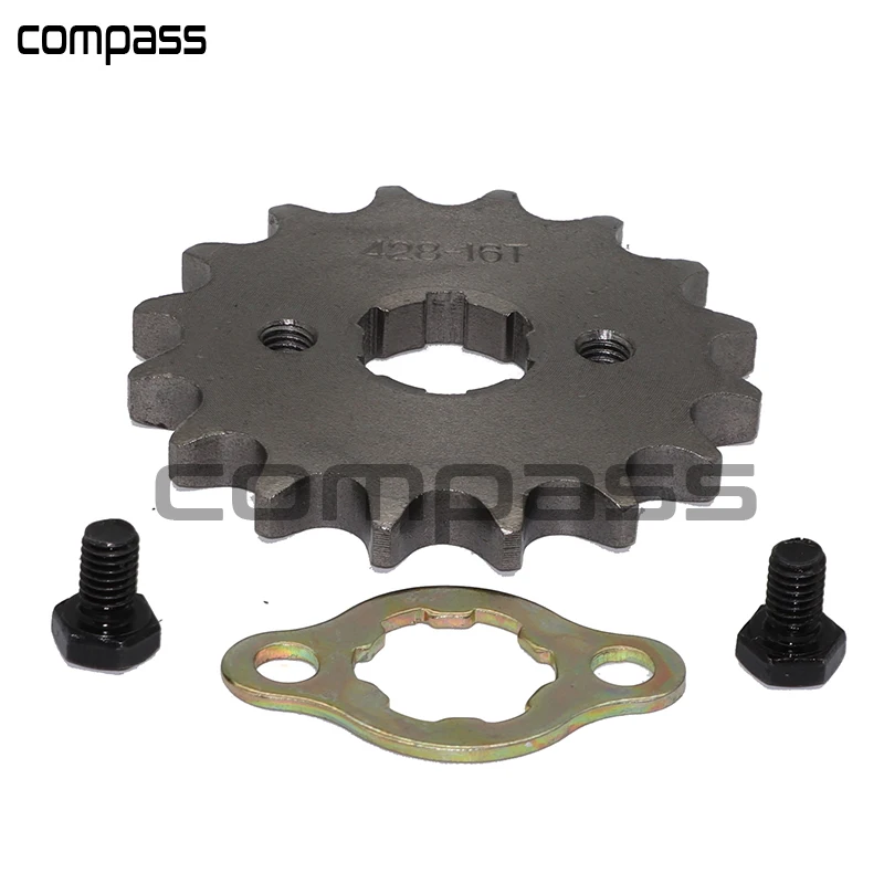 16T Teeth 428 Drive Chain Front Sprocket Cog for Pit Trail Dirt Bike ATV Quad Buggy Motorcycles Gears Accessories 20mm |