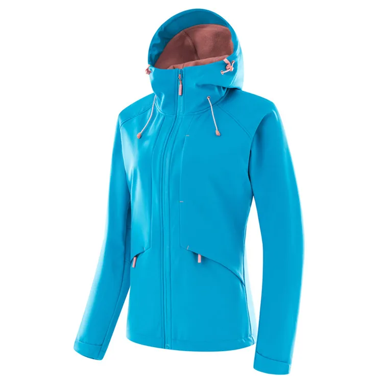 Women Sky Blue Mountainskin для мужчин и женщин софтшелл походные толстые куртки для спорта на открытом воздухе ветрозащитная ветровка для скалолазания треккинг Кемпинг пальто VA618 - Цвет: Women Sky Blue