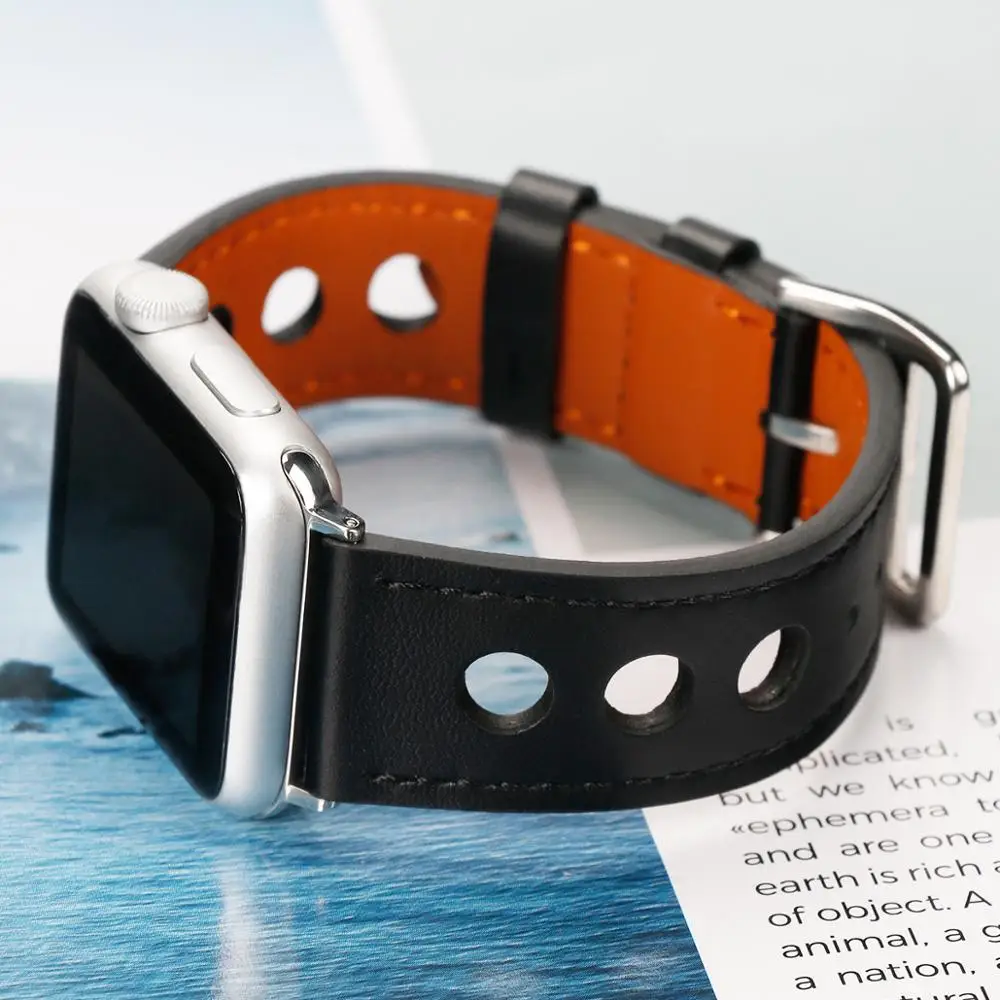 Ремешок Correa pulseira для apple watch 42 мм 40 мм для iWatch ремешок для часов серии 5 4 3 кожаный ремешок для часов correas cinturino 38 44 мм