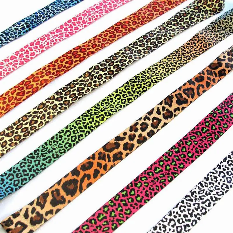 Один PC Browm/розовый/черный/белый леопардовый ремешок для ключей Cheetah ID значки держатели животное телефон шеи ремни с брелоком