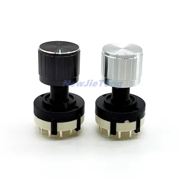 

2pc RS26 3 Pole 4 Position Selectable Band Rotary Channel Selector Switch With Caps Single Deck Rotary Switch Band Selector