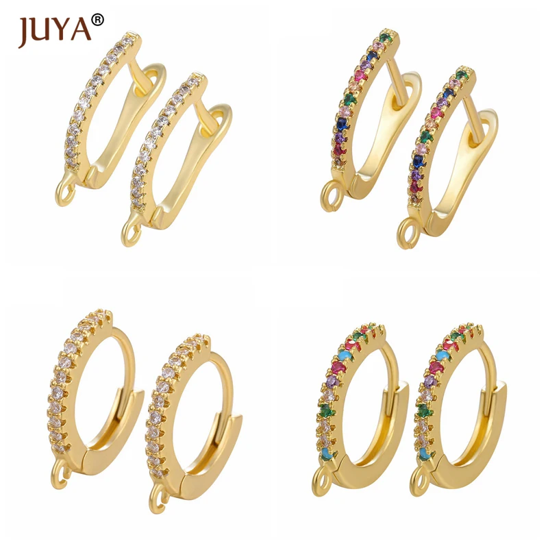 JUYA модные серьги высокого качества Медные циркониевые Сделай Сам крючки