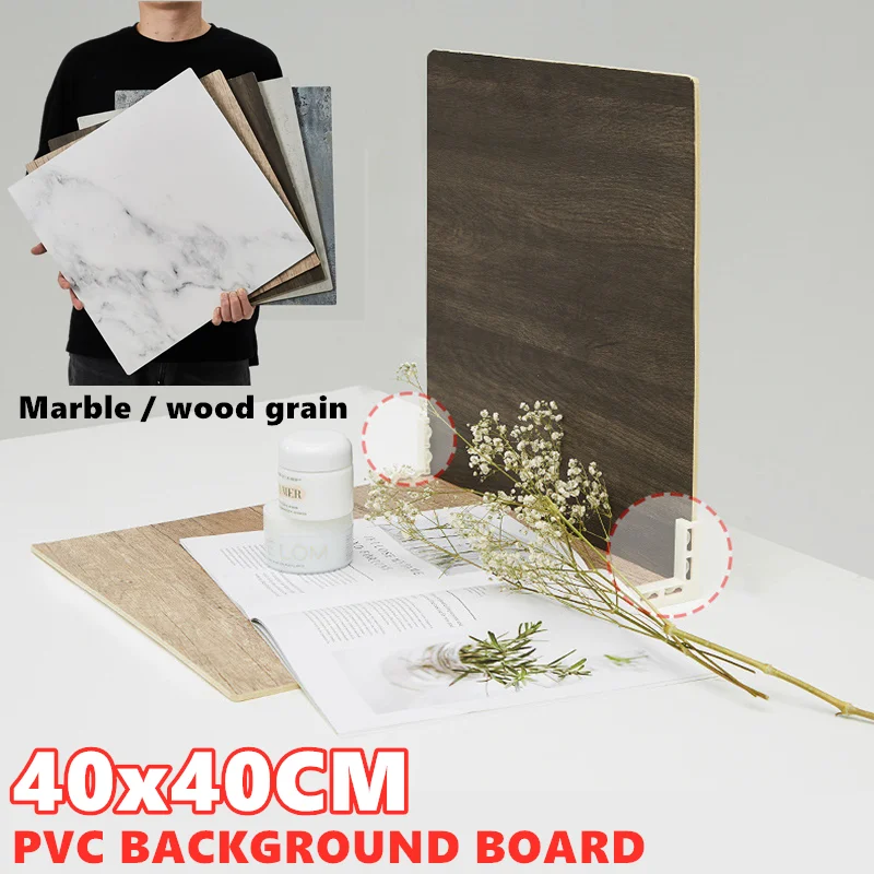 

40*40cm Photo Backdrop Boards Durable Waterproof Realistic Photo Backgrounds for Product Photography Photo Studio
