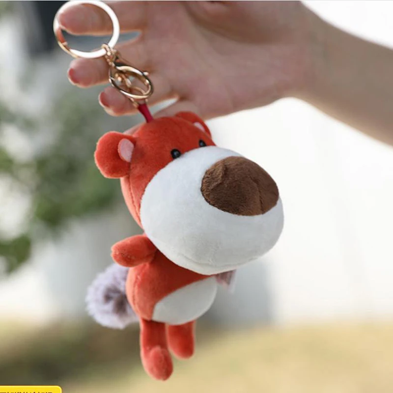 Bear Plush Soft Bag Hanging Key Chain Ring Hanging Plush Hanging Plush Wedding Gift Femme Bag Accessories For Bolsa