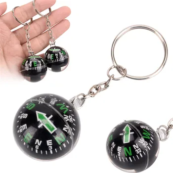 

Liquid Filled Compass Navigator tourist For Hiking Camping Travel Outdoor Survival 28mm Ball Compass Keychain Bag Accessories