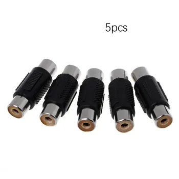 

Female To Female 5/10PCS Jack Coupler Adapter Connector For PHONO FEMALE