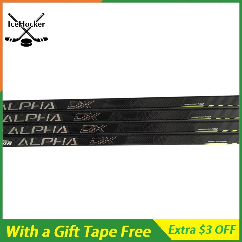 Горячий Стиль Хоккейные палочки Alpha DX W03 Flex 75/100 полностью углеродное волокно ледяные палочки с бесплатной лентой