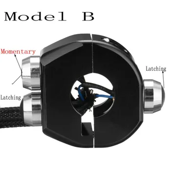 

Horn Light CNC Switch Motorcycle Handlebar 3 Buttons Latch/Momentary Cafe Racer Motorcycle Accessories