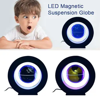 

Globe Lamp Tellurion Magnetic Levitation Globe Slap-Up Novelty Luminous Romantic O-Shaped Floating Decoration Gift Office