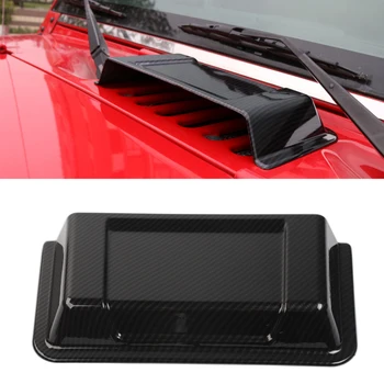 

Air Intake Caps Rain Shield for Jeep Wrangler JK 2007-2017 Hood Vent Scoop Cover Car External Accessories ABS Carbon Fiber Look